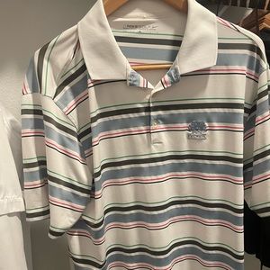 Nike Golf Striped Dri-Fit Polo — Belfair — Mens Large